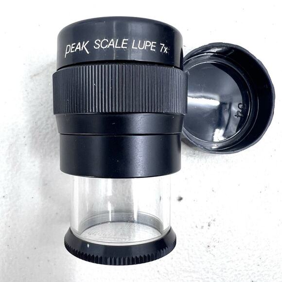 Peak Scale Lupe 7x with Original Case & Cap - Works - Picture 7 of 9